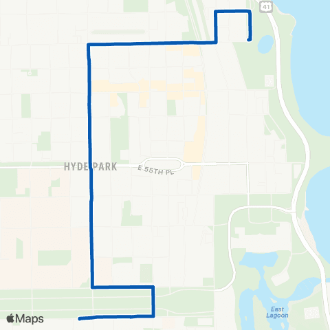 CTA U. of Chicago / Kenwood map