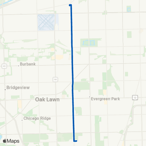 CTA South Pulaski map