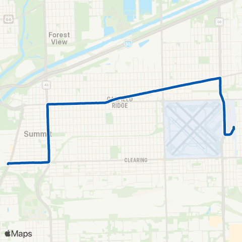 CTA Archer / Harlem map