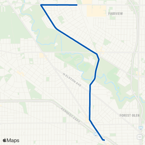 CTA North Central map