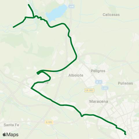Junta de Andalucia Granada - Atarfe - M.Elvira - los Cortijos - Caparacena map