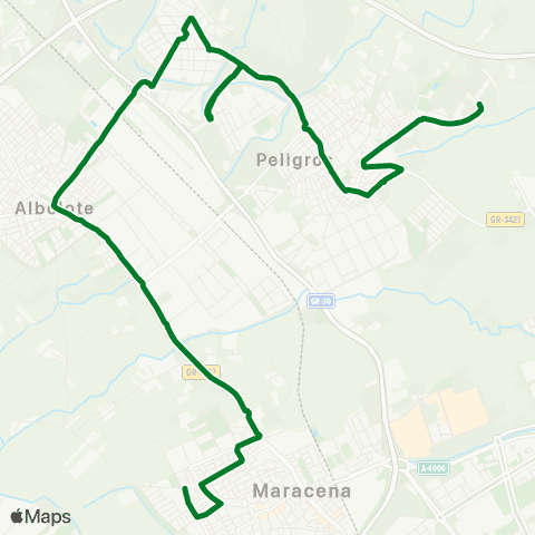 Junta de Andalucia Peligros - Maracena map