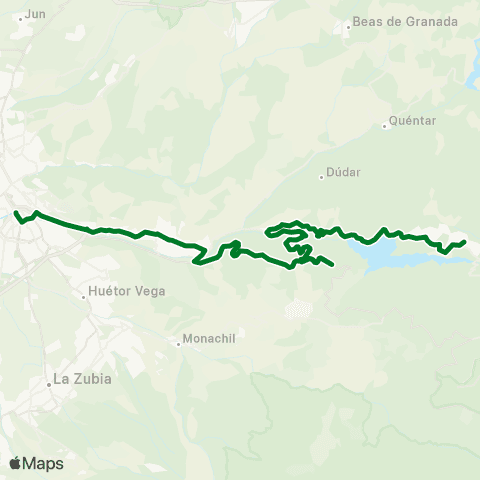 Junta de Andalucia Granada - Pinos Genil - Güejar Sierra Provisional map