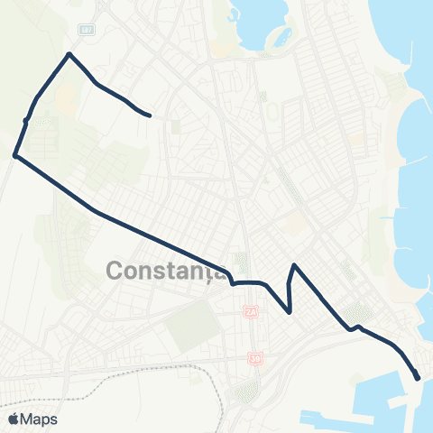 CT Bus Cap Linie Poarta 1 - Cap Linie Henri Coanda map