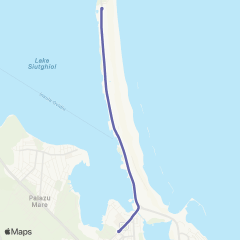 CT Bus Cap Linie Mamaia - Campus map