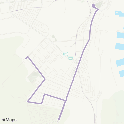 CT Bus Cap Linie Confort Urban - imbarcare - Gara map