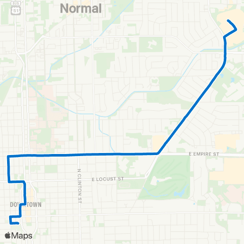 Connect Transit Blue map