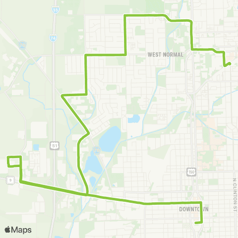 Connect Transit Lime map