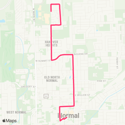 Connect Transit Pink map