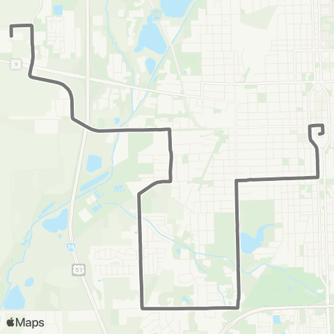 Connect Transit Silver map