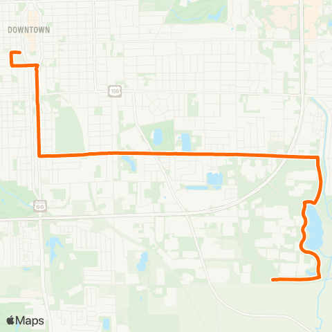 Connect Transit Orange map