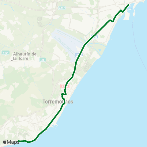 CTMAM Málaga-Torremolinos-Benalmádena Costa map
