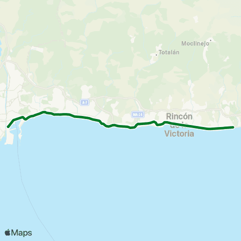 CTMAM Málaga-Rincón De La Victoria-Los Rubios map