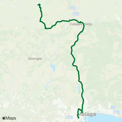 CTMAM Málaga-Casabermeja-Vva.Concepción map