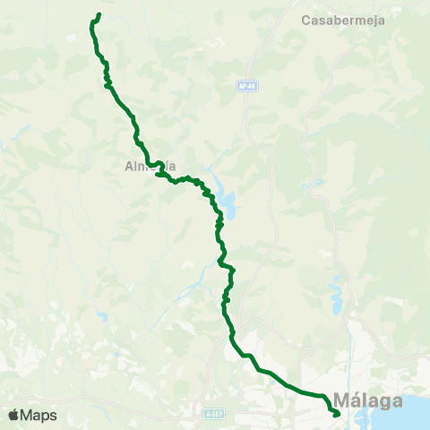 CTMAM Málaga-Almogía map