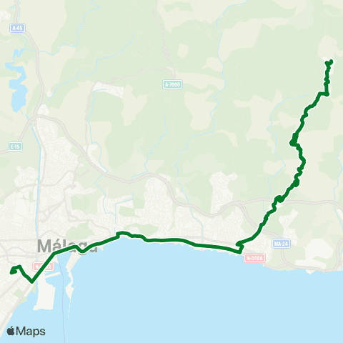 CTMAM Málaga-Olías-Comares map