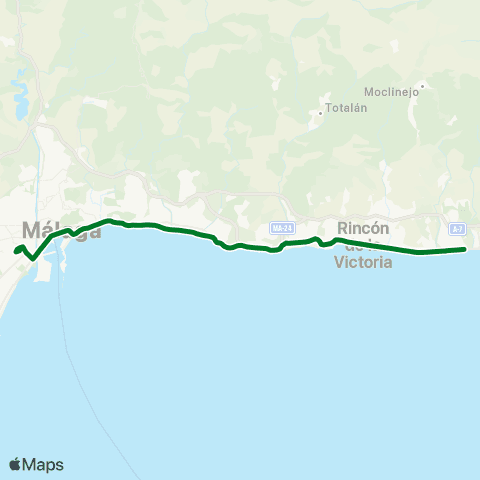 CTMAM Málaga-Nerja (Por Torre Benagalbón) map