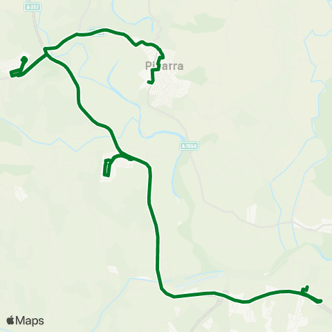 CTMAM Pizarra-Zalea-Cerralba-Hospital map