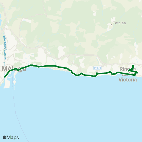 CTMAM Málaga-Rincón De La Victoria (Cotomar) (Buho) map