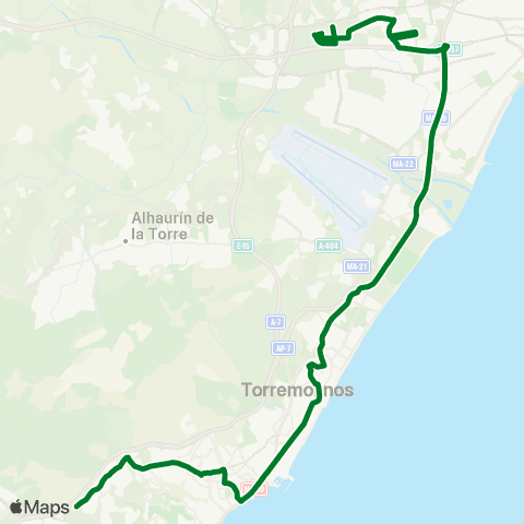 CTMAM Teatinos-Torremolinos-Benalmádena map
