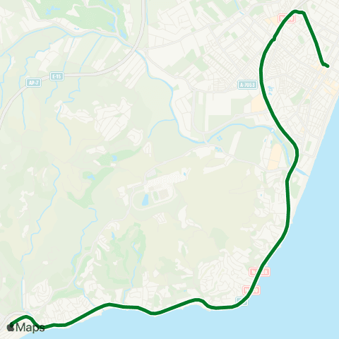 CTMAM Fuengirola-La Cala De Mijas-Marbella (Directo) map