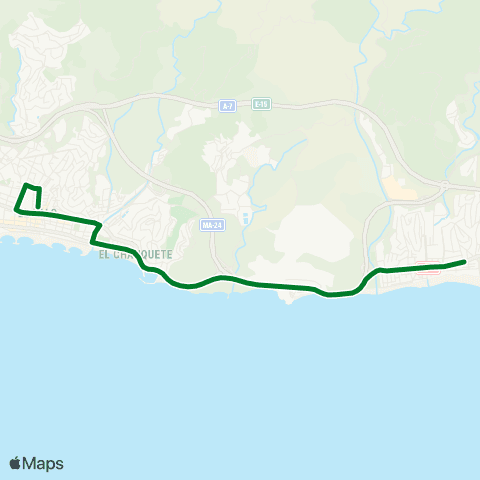 CTMAM La Cala Del Moral-El Palo map