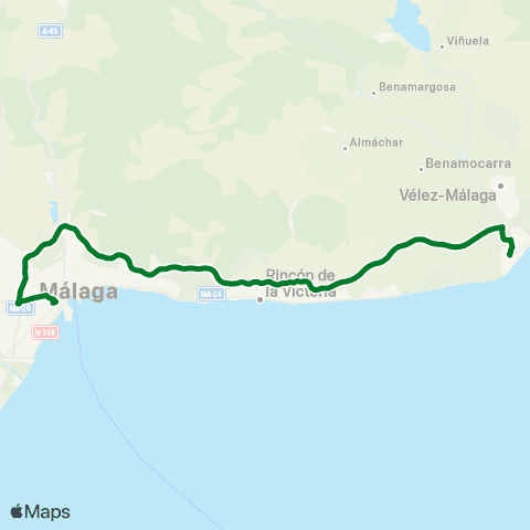 CTMAM Almería-Torre Del Mar-Málaga map