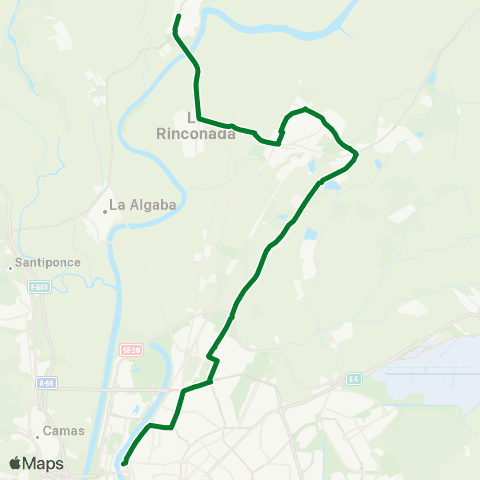 Junta de Andalucia M-115 Alcalá del Río - la Rinconada - San José de la Rinconada - Sevilla map