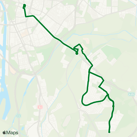 Junta de Andalucia M-130b Montequinto - Sevilla (por Olivar de Quintos y Bda Echaguy) map