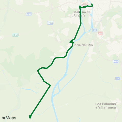Junta de Andalucia M-143 Isla Mayor - Sevilla map