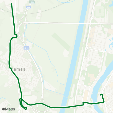 Junta de Andalucia M-170a Camas (Bda la Cruz) - Sevilla map