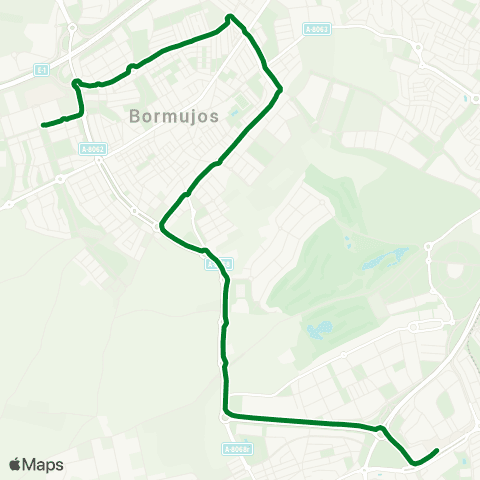 Junta de Andalucia M-109 Bormujos - Mairena del Aljarafe (Metro C.Expo) map