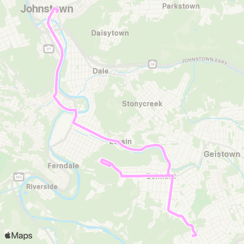 CamTran Arbutus - Belmont map