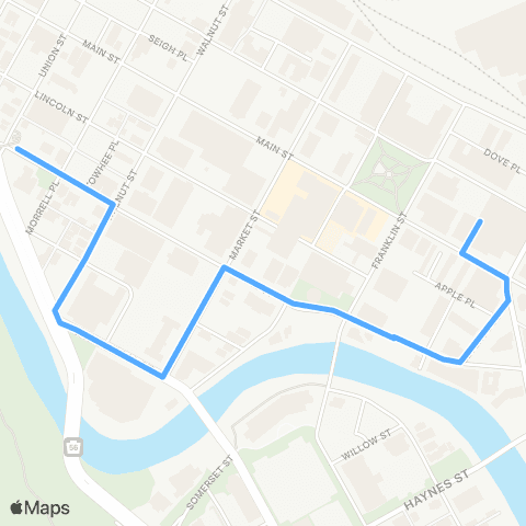 CamTran Downtown Shuttle map