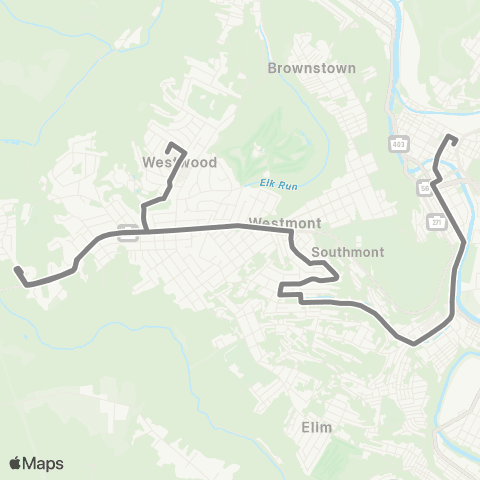 CamTran Southmont map