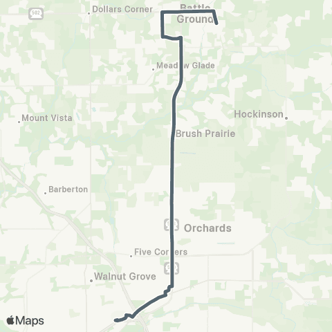 C-TRAN Battle Ground map
