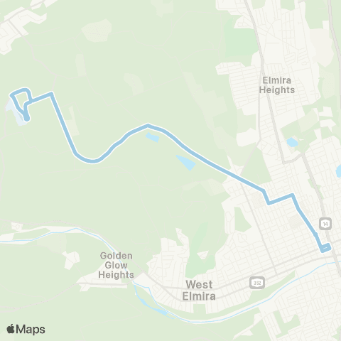 CTRAN Harris Hill Run map