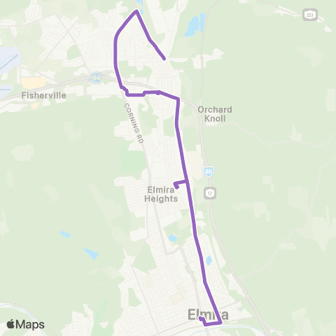 CTRAN Lake Road map