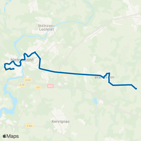 IZILO Languidic Tréauray - Hennebont Gare SNCF map