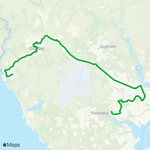 IZILO Guidel Plages - Ploemeur Kerbèrnes map