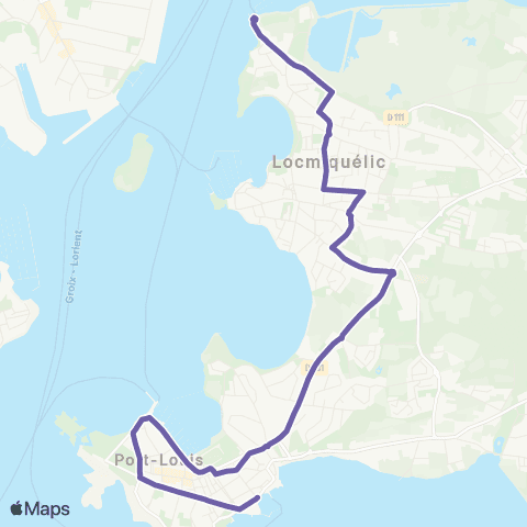 IZILO Locmiquelic Pen Mané - Port Louis la Pointe map