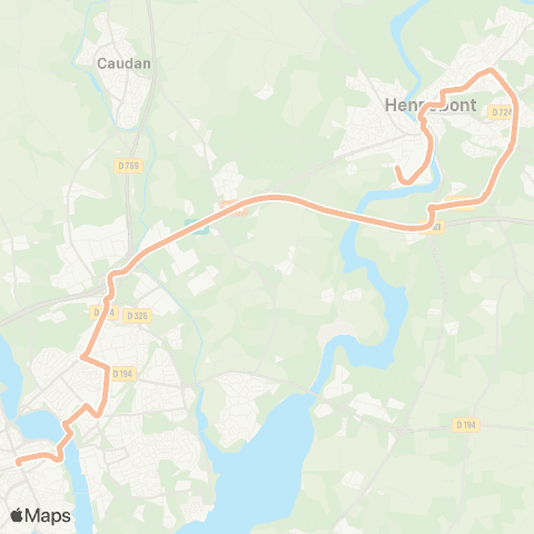 IZILO Lorient Gare d'Echanges - Hennebont Foyer Prat Izel map