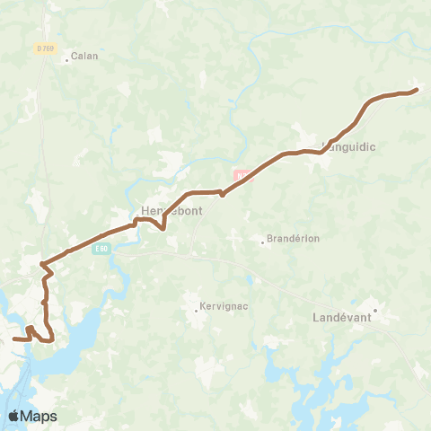 IZILO Navette Naval Group / Languidic Kergonan - Lorient Pte Colbert map