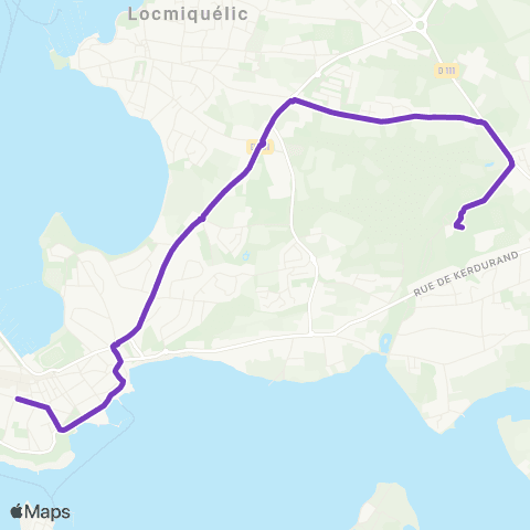 CTRL Scolaires Port-Louis Pl. au Bois - Riantec Collège Kerdurand map