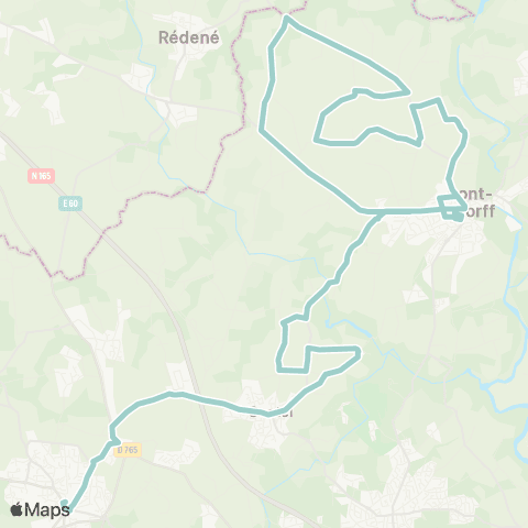 CTRL Scolaires Pont-Scorff Kereven - Guidel Collège St-Jean map