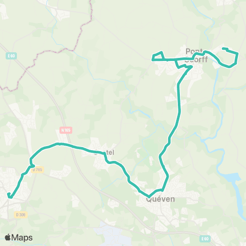 CTRL Scolaires Cleguer Kerganaouen - Guidel Collège St-Jean map