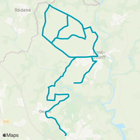 CTRL Scolaires Pont-Scorff Kereven - Gestel Mairie - Queven Collège Kerbellec map