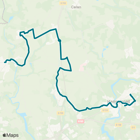CTRL Scolaires Pont-Scorff Pl. du Tréano - Hennebont Lycées map