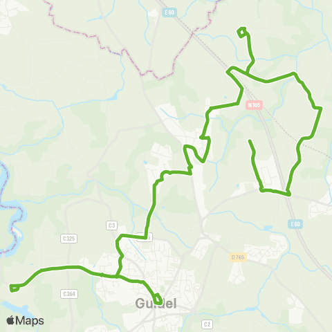 CTRL Scolaires Guidel Croëz Coat - Guidel Collège St-Jean map