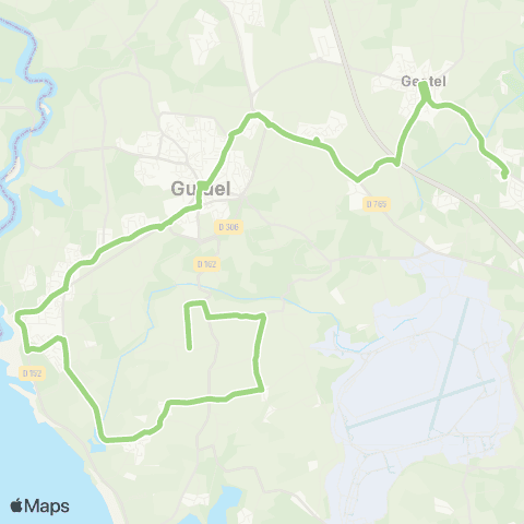 CTRL Scolaires Guidel le Puil - Guidel Ctre - Queven Collège Kerbellec map